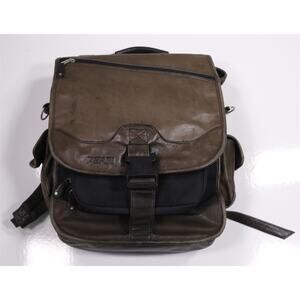 Canyon Outback Pepsi Brown Real Leather Heavy Duty Backpack